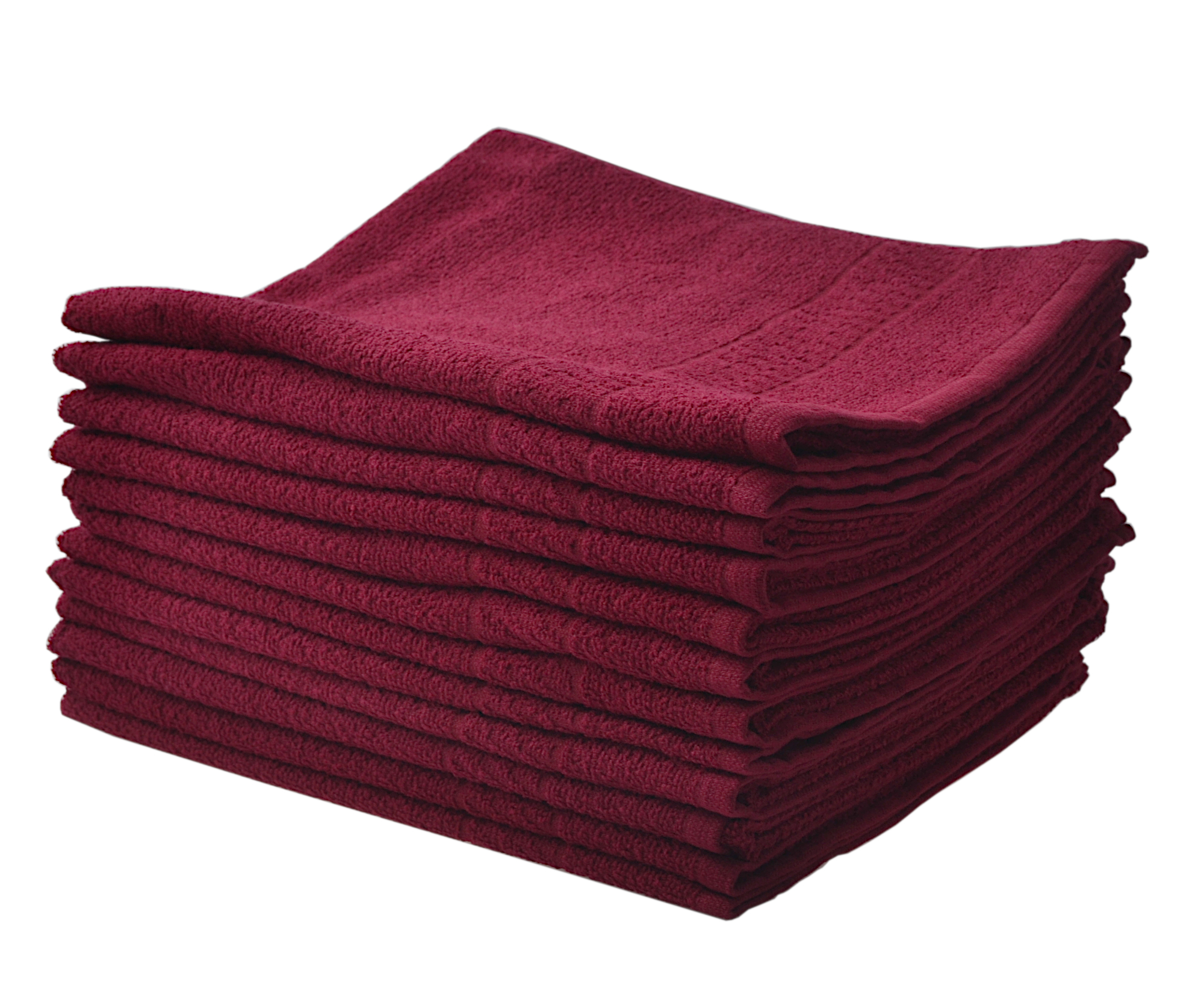 Bavlněné ručníky Sibel Bob Tuo - 50 x 85 cm - 12 ks, vínové (3511000) + DÁREK ZDARMA
