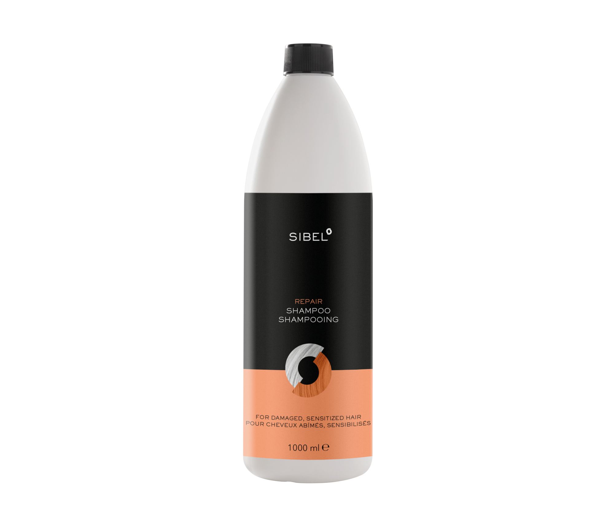 Regenerační šampon pro zničené a citlivé vlasy Sibel Repair - 1000 ml (8700008) + dárek zdarma