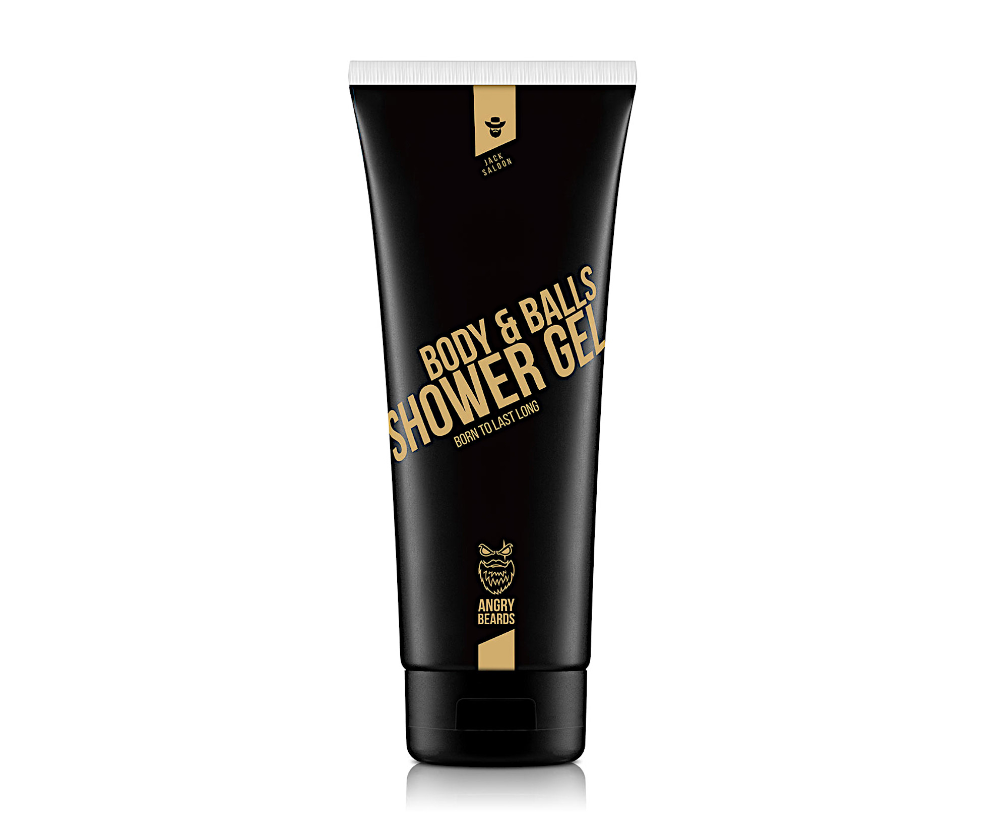 Pánský sprchový gel na tělo a intimní partie Angry Beards Body a Ball Shower Gel - 230 ml (BD-GEL-SHOWER-SALOON-230) + dárek zdarma