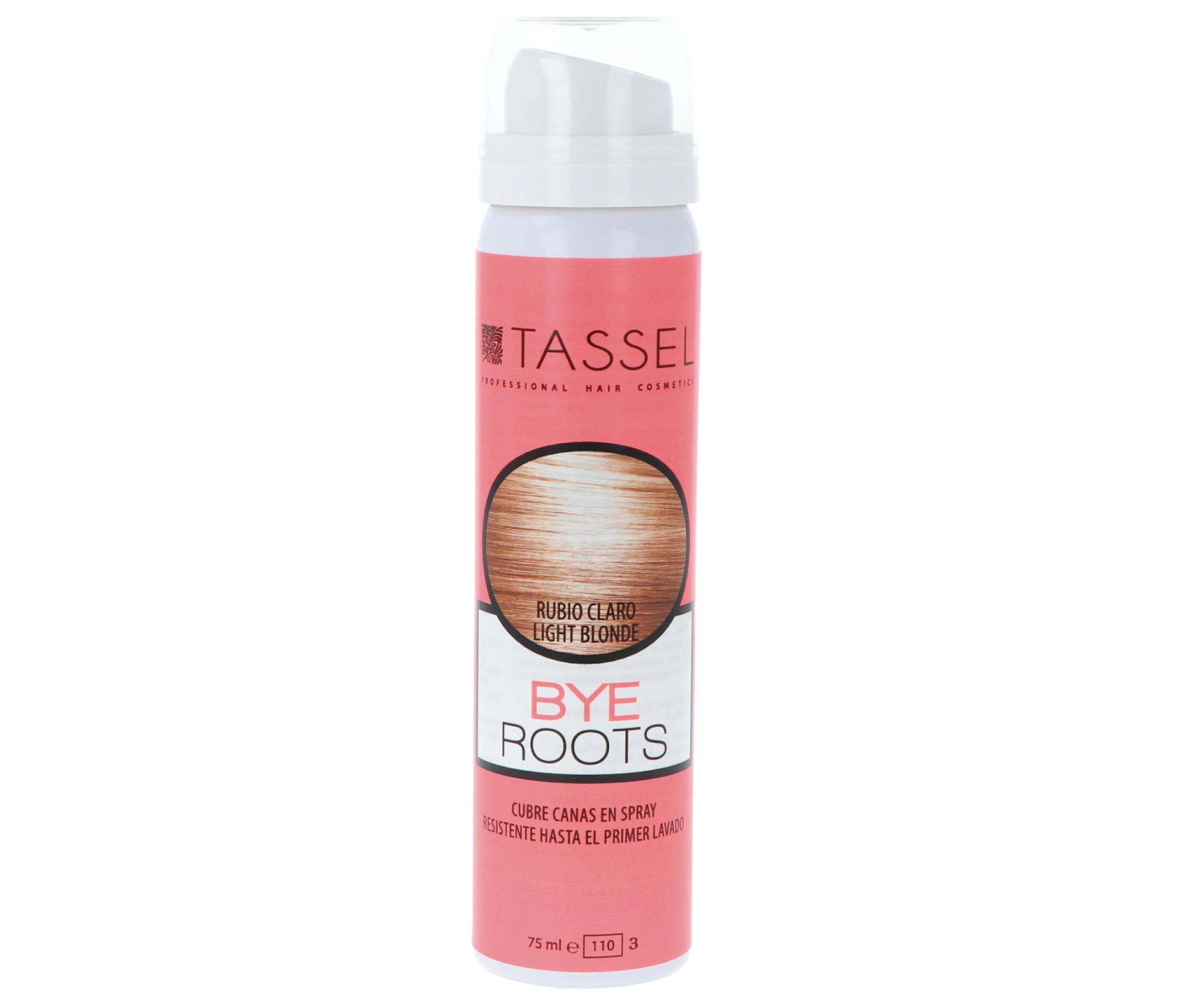 Sprej pro zakrytí odrostů Tassel Cosmetics Bye Roots - 75 ml, světlá blond (07277/76) + dárek zdarma