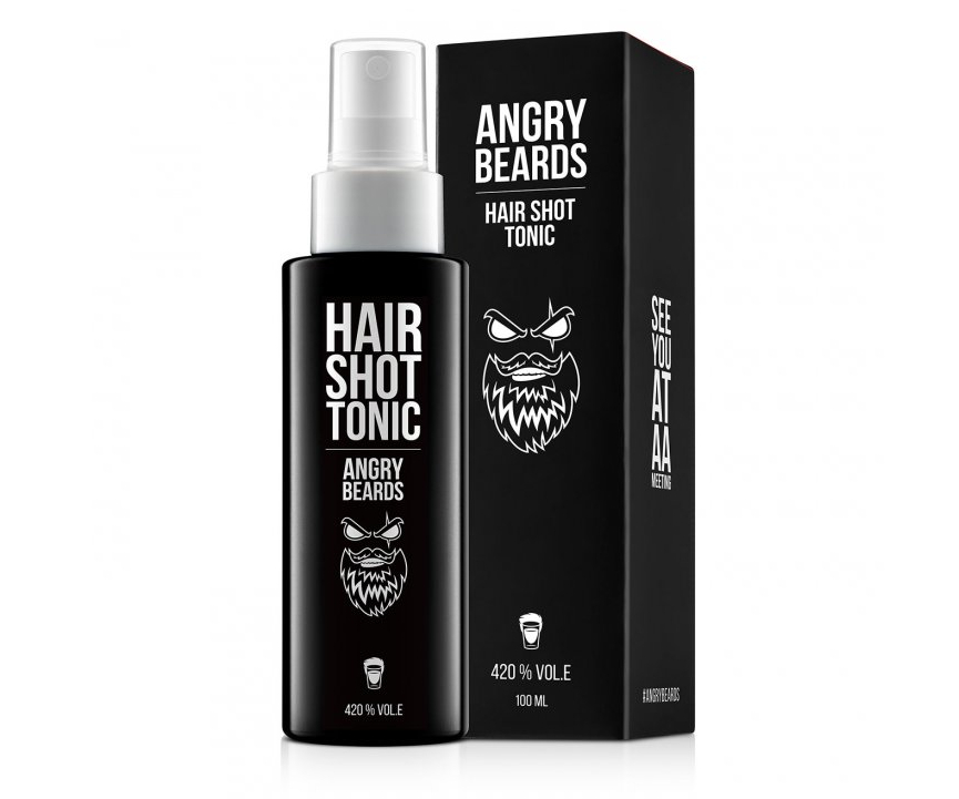 Osvěžující tonikum na vlasy Angry Beards Hair Shot Tonic  - 100 ml (HAIR-TONIC-100) + dárek zdarma