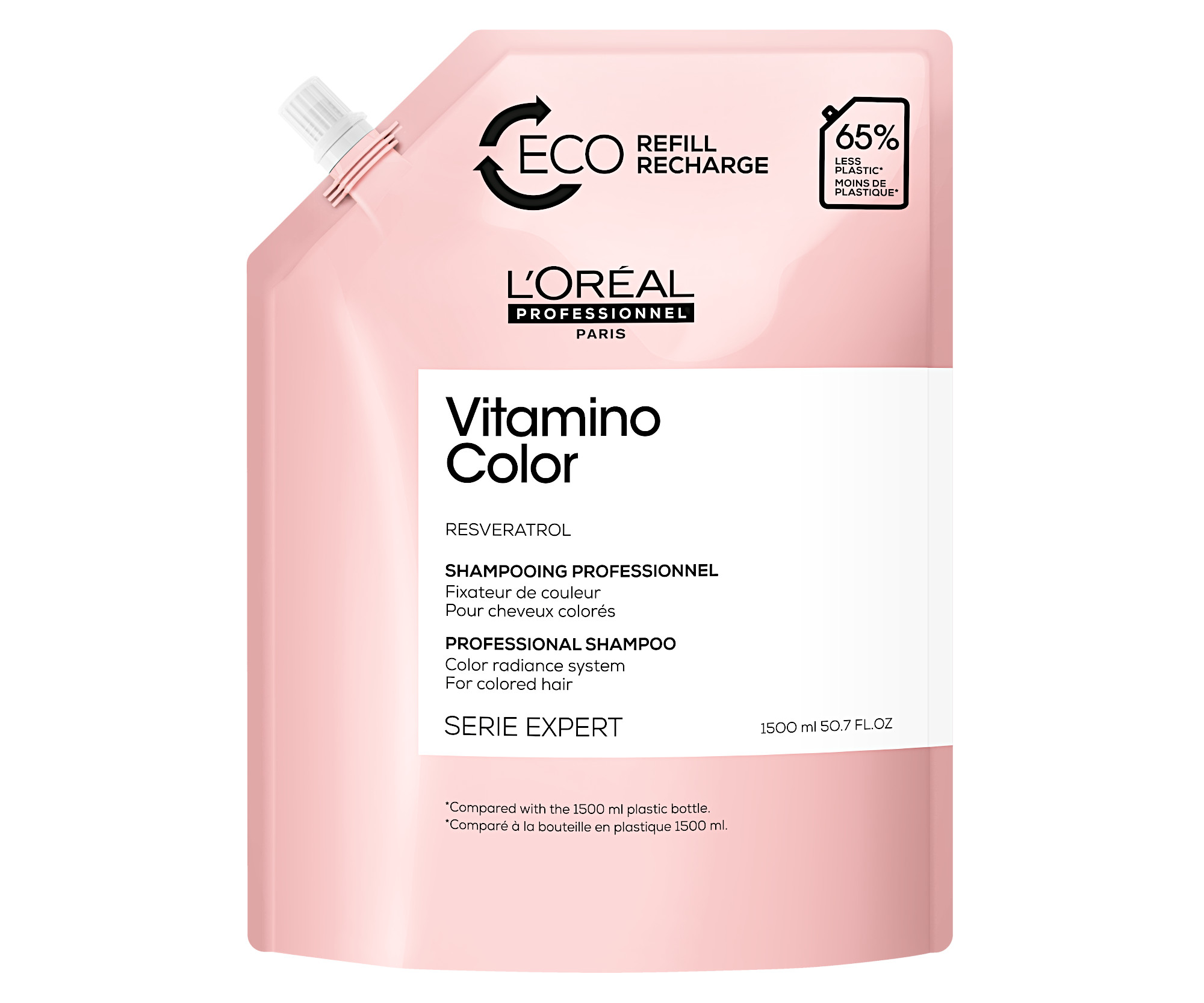 Šampon pro zářivost barvy vlasů Loréal Professionnel Vitamino Color - 1500 ml, náhradní náplň - L’Oréal Professionnel + dárek zdarma