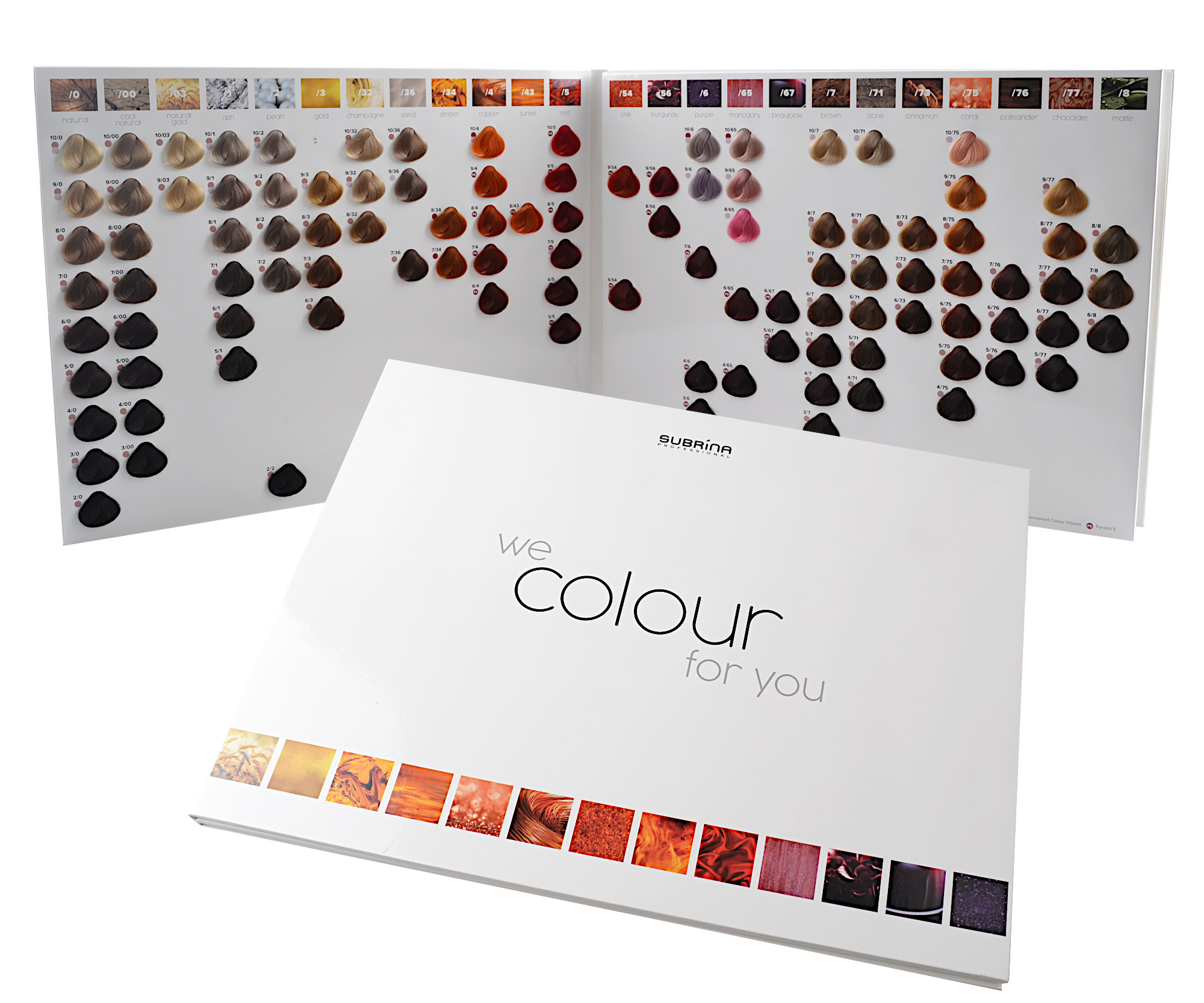 Vlasový vzorník barev Subrina Professional Colour Chart (433021) + DÁREK ZDARMA
