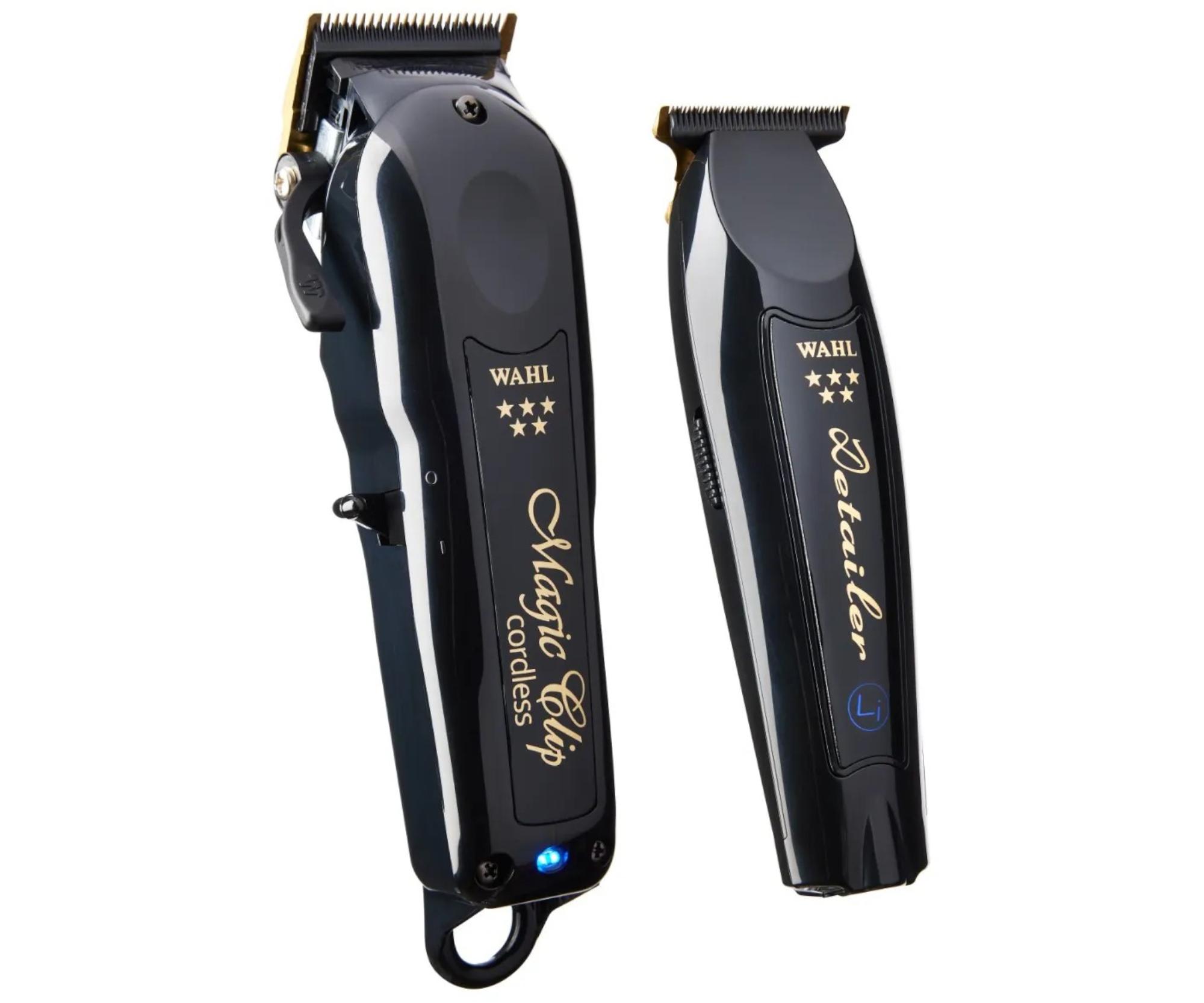 Profesionální set stříhacího a konturovacího strojku Wahl Barber Combo Cordless 3025726 - limitovaná edice, černý + dárek zdarma