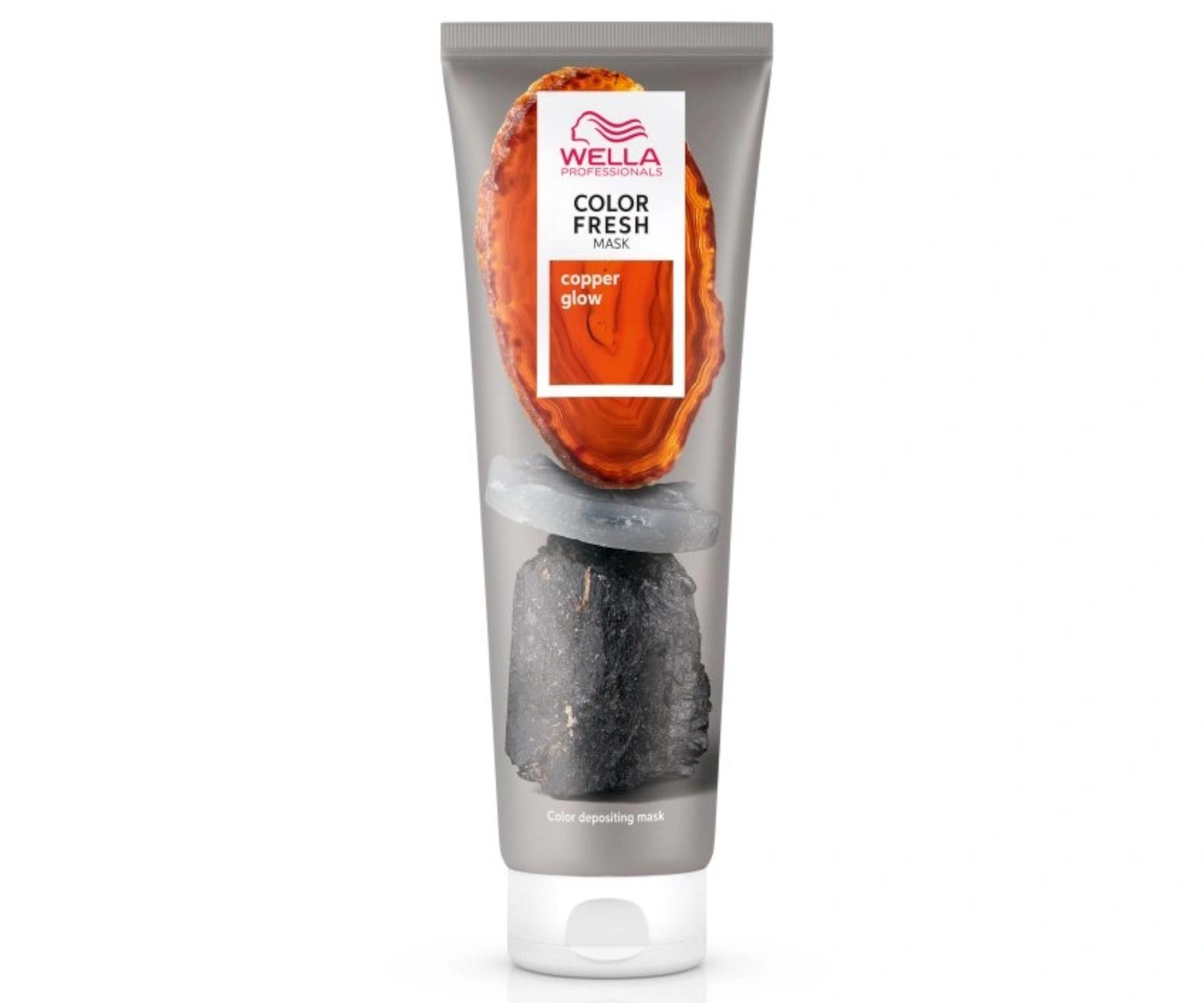 Barvicí maska na vlasy Wella Color Fresh Mask Copper Glow - 150 ml, měděná (99350066247) + dárek zdarma