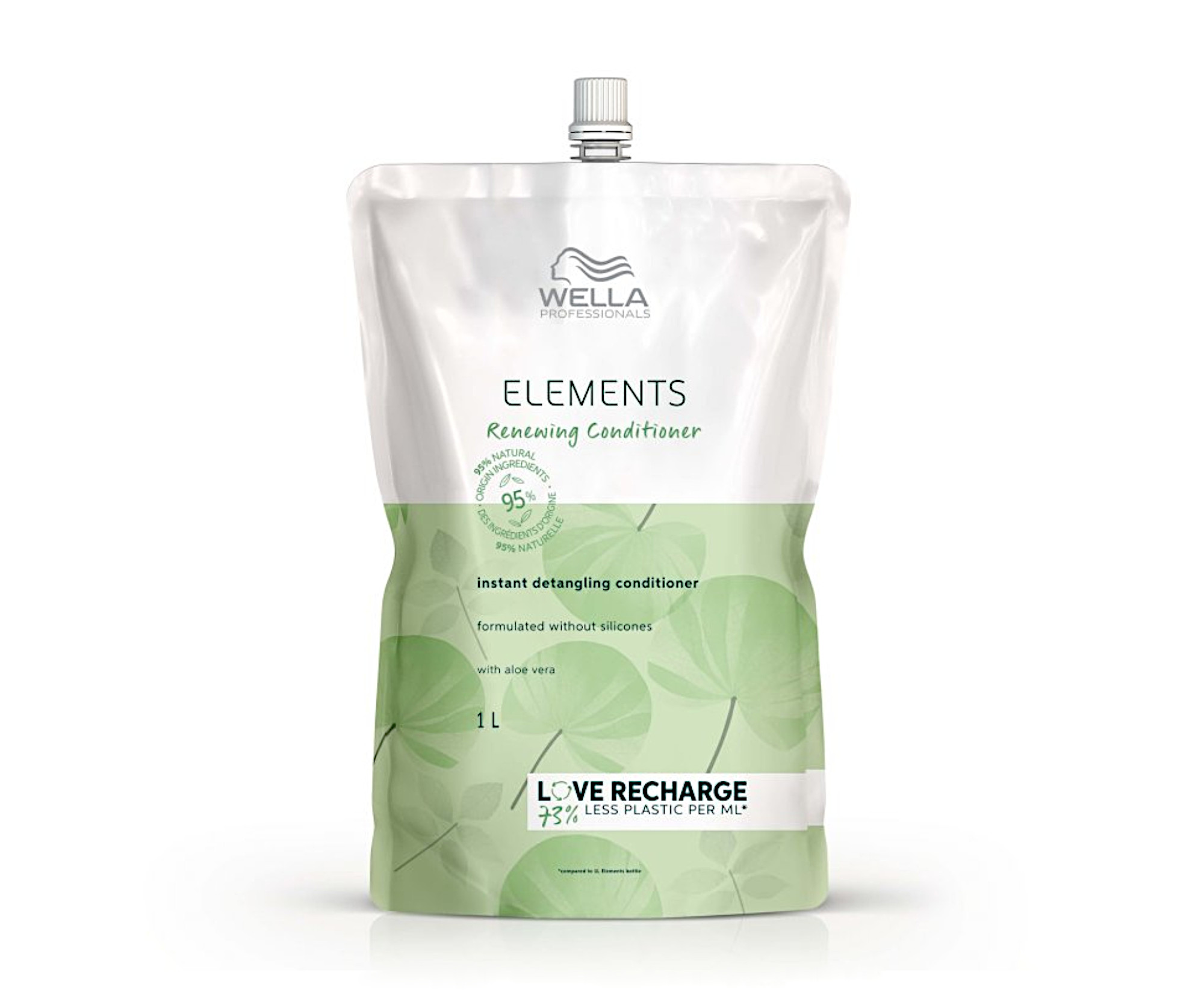 Obnovující péče pro regeneraci vlasů Wella Elements Renewing - 1000 ml, náhradní náplň (99350169318) + dárek zdarma