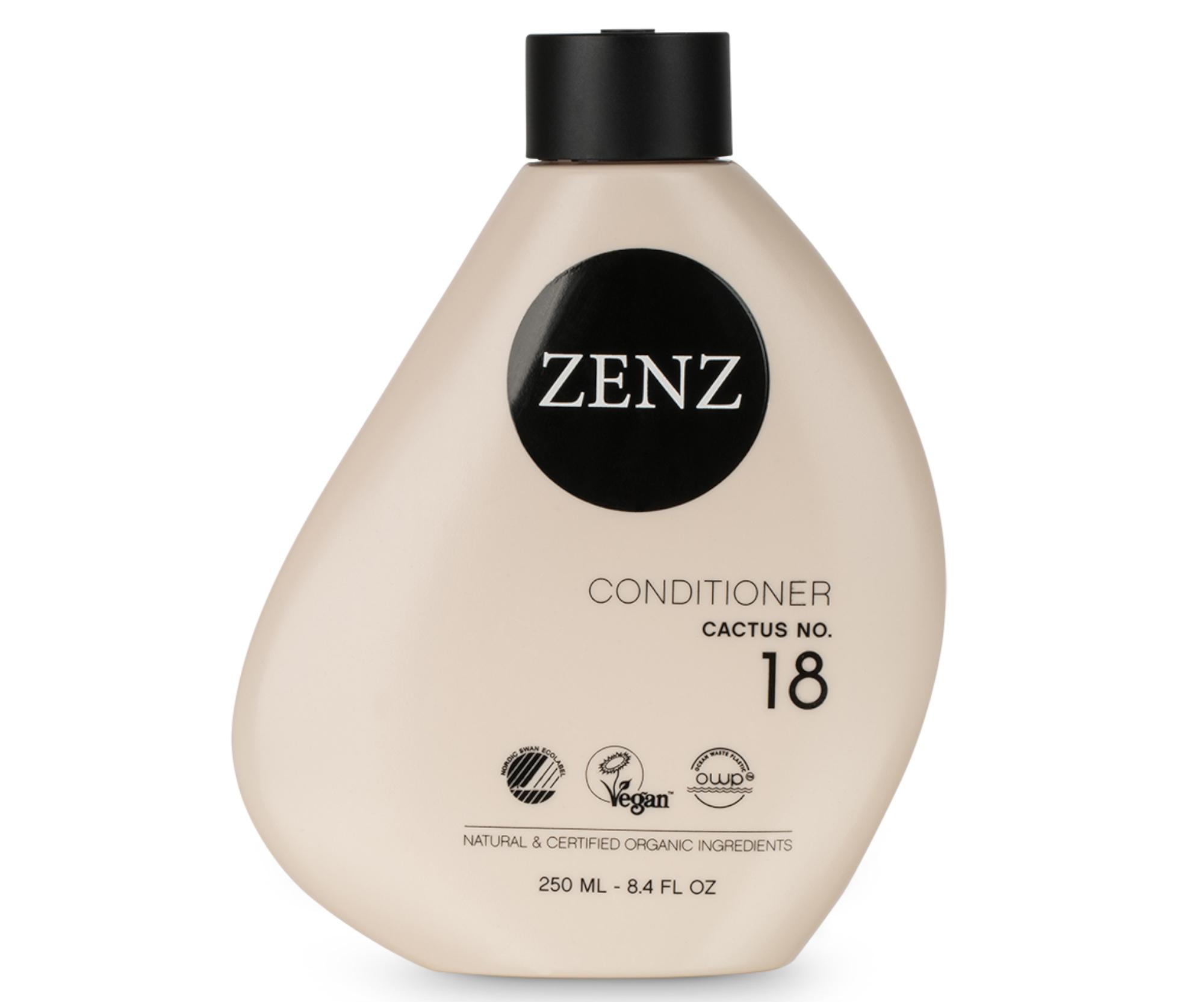 Hydratační a změkčující kondicionér pro kudrnaté a suché vlasy Zenz Cactus No. 18 - 250 ml + dárek zdarma