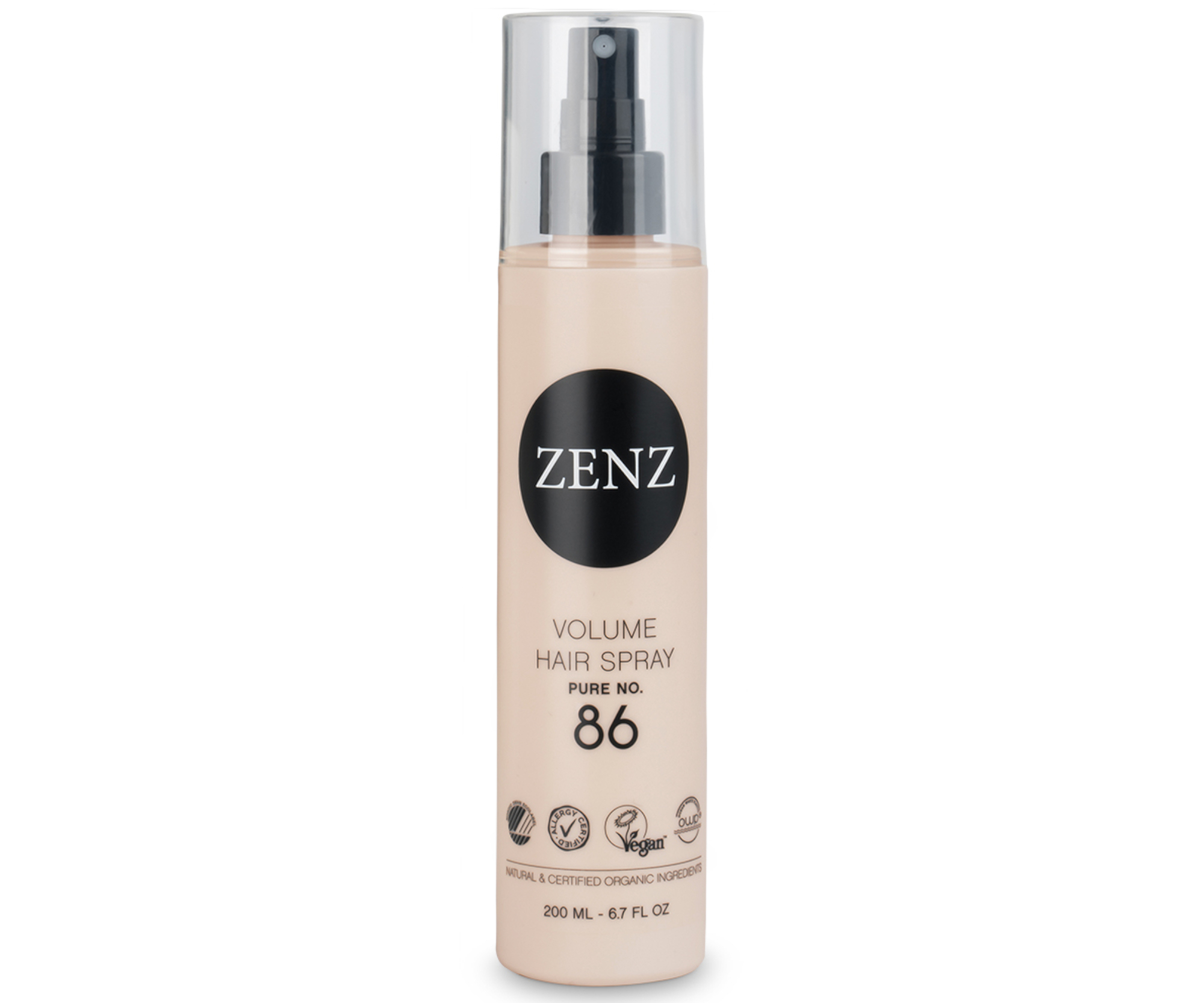 Lak pro objem vlasů se střední fixací Zenz Volume Hair Spray Pure No. 86 - 200 ml + dárek zdarma