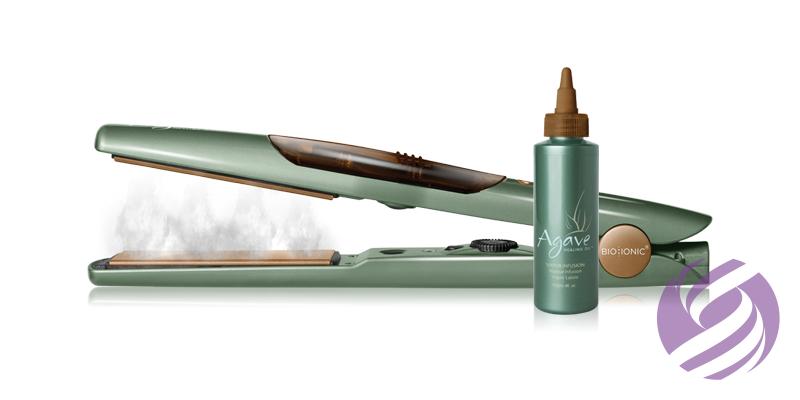 Žehlička na vlasy s párou Agave Vapor Iron + náhradní  display picture 3