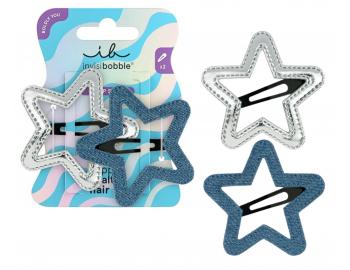 Sponky do vlasů pukačky Invisibobble Clipstar Starlight Serenade - 2 ks