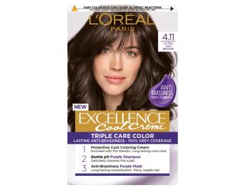 Permanentn barva Loral Excellence Cool Creme 4.11 ultra popelav hnd