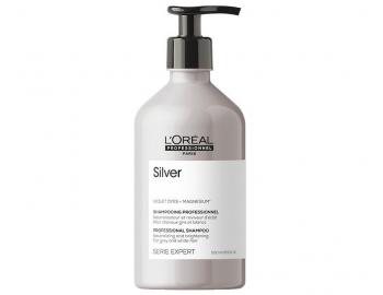 Neutralizační šampon na šedivé a bílé vlasy Loréal Professionnel Serie Expert Silver - 500 ml