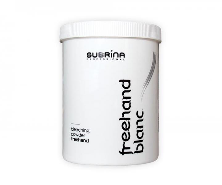 Melírovací pudr pro freehand techniky Subrina Professional Freehand Blanc Bleaching Powder - 500 g
