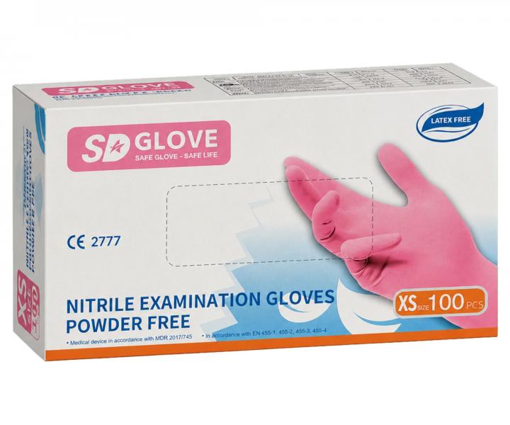 Nitrilov� rukavice SD Glove Nitrile Examination Gloves 100 ks - r��ov�