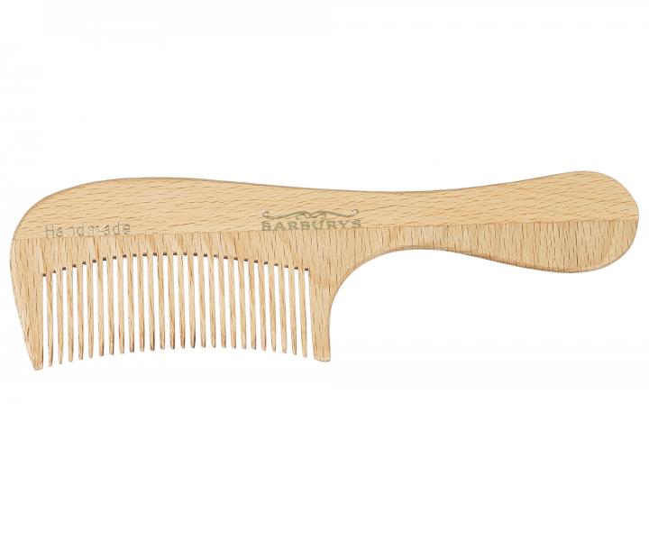 Hřeben z bukového dřeva Sibel Barburys Steamed Beech Wood 06 - 19 x 5,5 cm