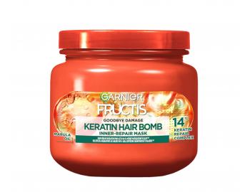 Hloubkově pečující maska pro poškozené vlasy Garnier Fructis Goodbye Damage Keratin Hair Bomb - 320 ml