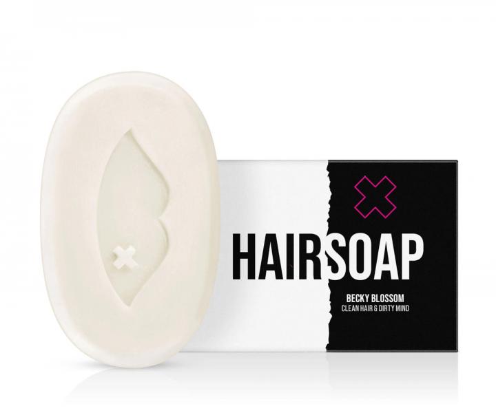 Tuhý šampon na vlasy BusyB Hair Soap Becky Blossom - 70 g