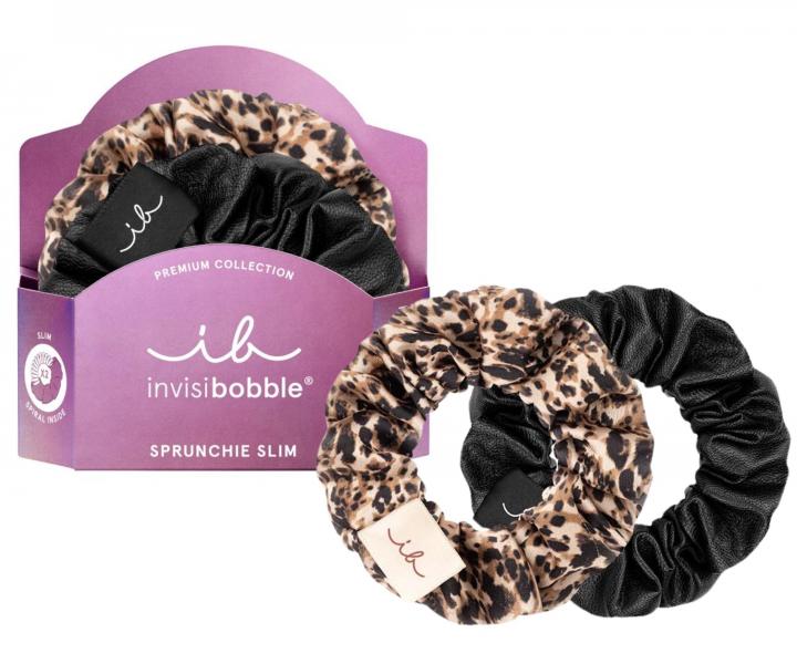 Ozdobné spirálové gumičky Invisibobble Sprunchie Slim - 2 kusy
