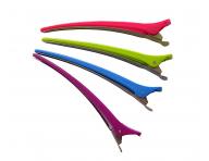 Klipsy do vlasů Duko 2439 - 13,8 cm, nerez/plast, 4 ks