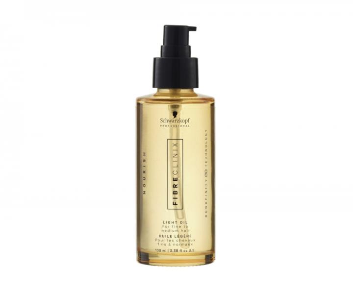 Lehký vyživující olej pro hladké a lesklé vlasy Schwarzkopf Professional Fibre Clinix Bondfinity Light Oil - 100 ml