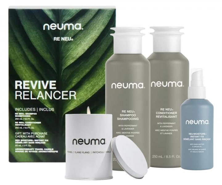 Drkov sada pro vechny typy vlas Neuma Re Neu Revive + svka a sprej zdarma