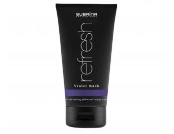 Maska pro neutralizaci �lut�ch a oran�ov�ch t�n� Subrina Professional Refresh Violet Mask - 150 ml