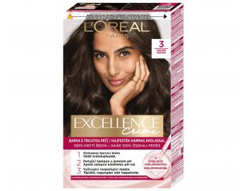 Permanentn� barva Lor�al Excellence Creme - 3 tmav� hn�d�