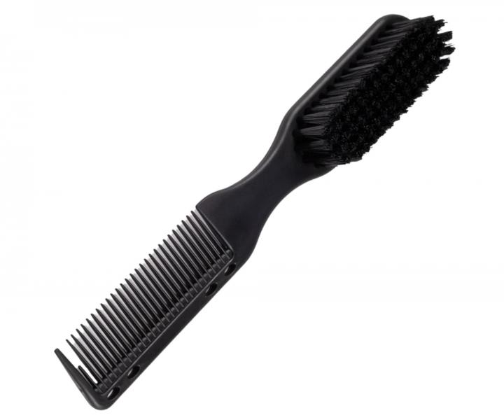 Fade kart�� na vlasy a vousy s h�ebenem Rovra Fade Comb Brush L - �ern�