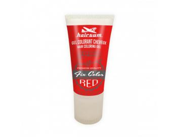 Barvící gel na vlasy Hairgum Fix color - červený