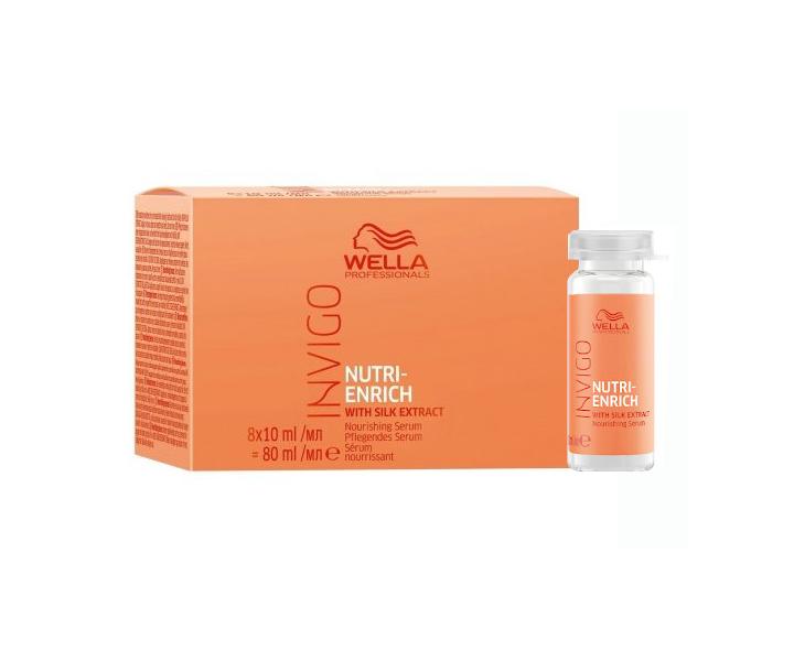 Ampulky pro suché a poškozené vlasy Wella Invigo Nutri-Enrich Nourishing Serum -  8 x 10 ml
