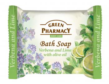 Toaletní mýdlo na ruce s olivovým olejem Green Pharmacy Verbena and Lime - 100 g