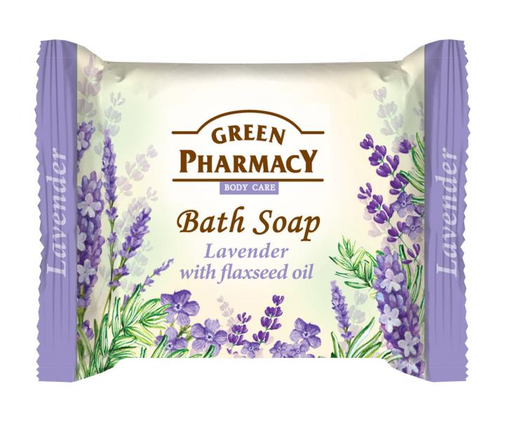 Toaletní mýdlo na ruce s levandulí a lněným olejem Green Pharmacy Lavender - 100 g