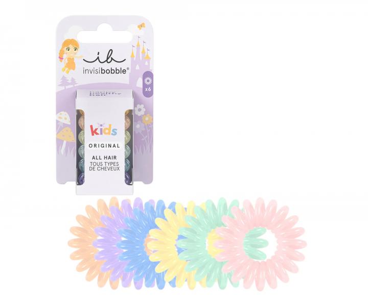 Dětská sada ozdobných spirálových gumiček Invisibobble KIDS Original Take Me to Candyland - 6 ks