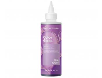 Barevný toner pro lesk a osvěžení barvy vlasů Paul Mitchell The Demi Color Gloss Violet - 190 ml, fialový