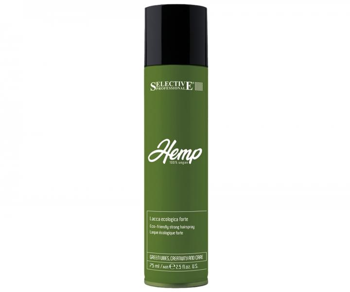 Ekologick� lak na vlasy bez plynu se silnou fixac� Selective Professional Hemp Eco-Friendly Strong Hairspray - 75 ml