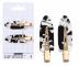 Spony do vlas� s podlo�kami Sister Young Lily Makeup Hair Clips Set - 6 cm, 2 ks - �ernob�l�