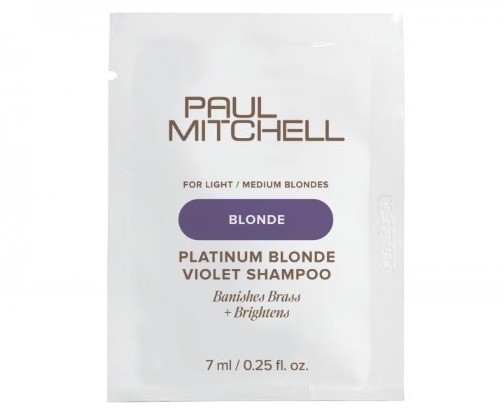 Neutraliza�n� �ampon pro blond a mel�rovan� vlasy Paul Mitchell Blonde Platinum Blonde Violet Shampoo - 7 ml