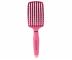 Kart�� na roz�es�v�n� a fouk�n� vlas� Sister Young Ovia Hair Brush - tmav� r��ov�
