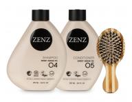 Sada pro objem jemn�ch a norm�ln�ch vlas� Zenz Sweet Sense + mini kart�� Zenz Boar Brush Mini zdarma