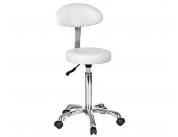 Taburet na kole�k�ch s op�rkou Weelko Fast+, b�l�