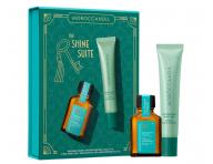 D�rkov� sada olejov� p��e a balz�mu na rty Moroccanoil The Shine Suite Moroccan Mint Tea Lip Balm Gift Set