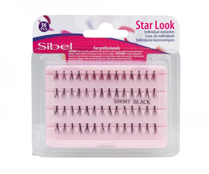 Uml trsov asy Sibel Star Look Individual Eyelashes - velikost S, 56 ks