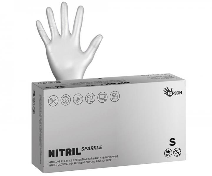 Nitrilové rukavice Espeon Nitril Sparkle - 100 ks, velikost S