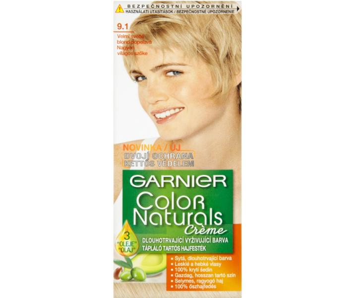 Permanentní barva Garnier Color Naturals 9.1 velmi světlá blond popelavá