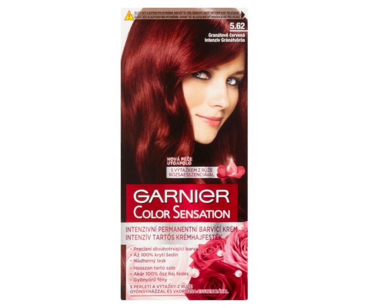 Permanentní barva Garnier Color Sensation 5.62 granátově červená