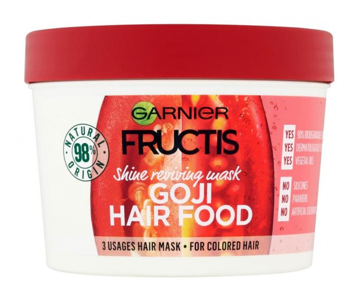 Vyživující maska na barvené vlasy Garnier Fructis Goji Hair Food - 390 ml