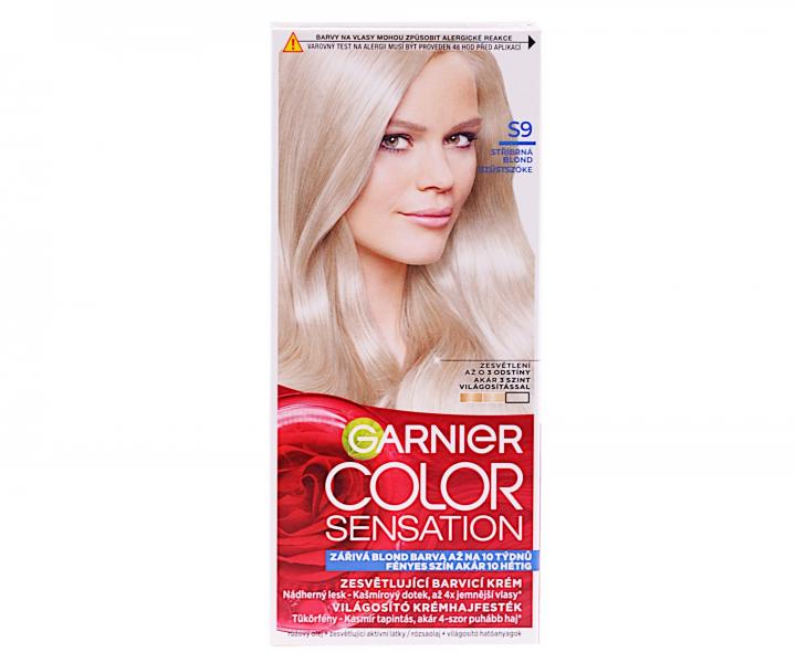 Zesvětlující permanentní barva Garnier Color Sensation - S9 stříbrná blond