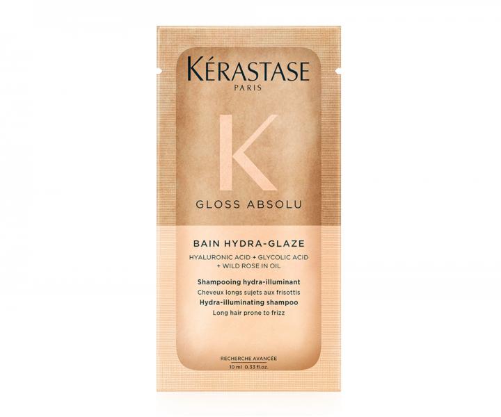 Hydratační a rozjasňující šampon pro vlasy se sklonem ke krepatění Kérastase Gloss Absolu Bain Hydra-Glaze - 10 ml (bonus)