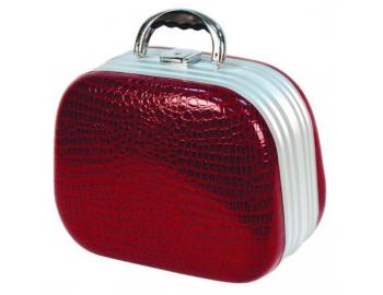 Dámský kosmetický kufřík Hairway, krokodýlí kůže - červený