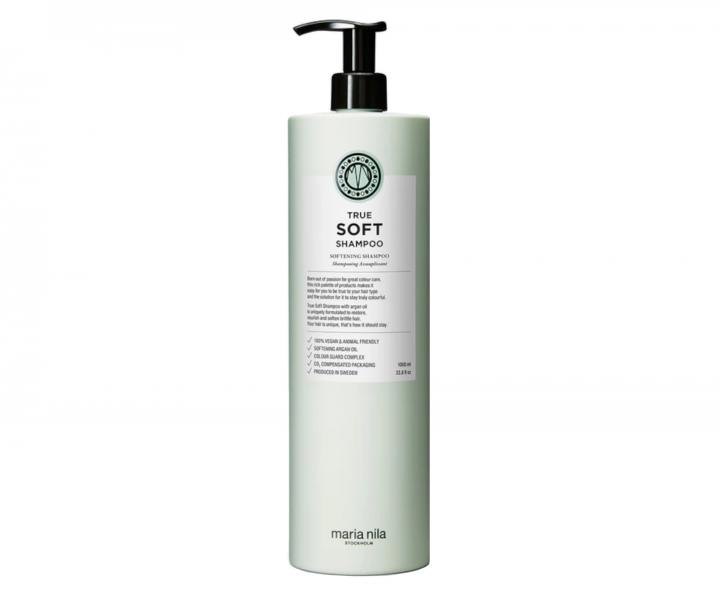 Hydratan ampon pro such vlasy s arganovm olejem Maria Nila True Soft Shampoo - 1000 ml